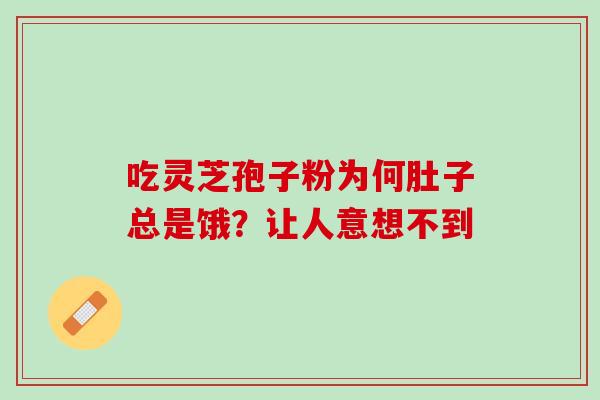 吃灵芝孢子粉为何肚子总是饿？让人意想不到