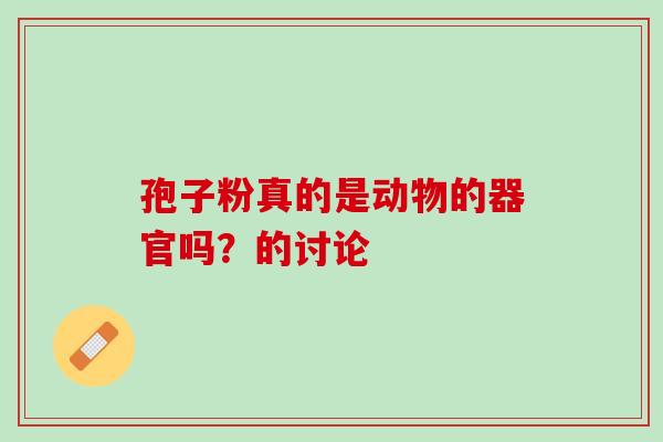 孢子粉真的是动物的器官吗？的讨论