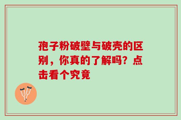 孢子粉破壁与破壳的区别，你真的了解吗？点击看个究竟