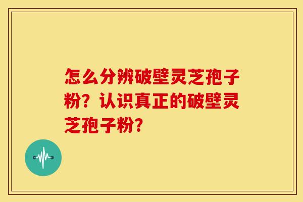 怎么分辨破壁灵芝孢子粉?认识真正的破壁灵芝孢子粉? 怎么分辨破壁灵芝孢子粉?认识真正的破壁灵芝孢子粉?