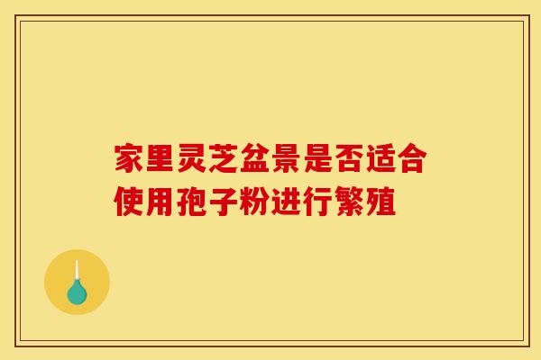 家里灵芝盆景是否适合使用孢子粉进行繁殖 家里灵芝盆景是否适合使用孢子粉进行繁殖