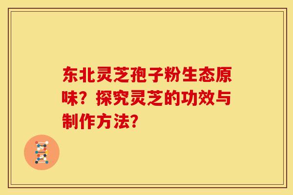 东北灵芝孢子粉生态原味？探究灵芝的功效与制作方法？