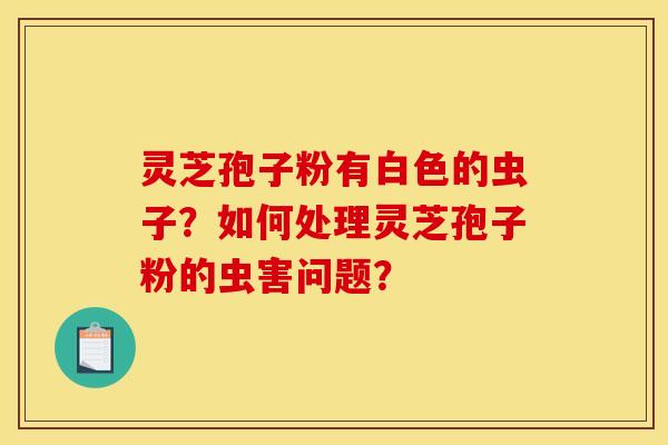 灵芝孢子粉有白色的虫子？如何处理灵芝孢子粉的虫害问题？