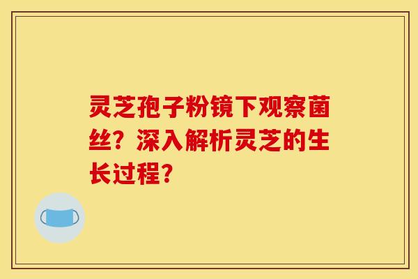 灵芝孢子粉镜下观察菌丝？深入解析灵芝的生长过程？