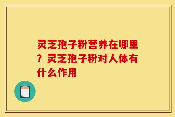 灵芝孢子粉营养在哪里?灵芝孢子粉对人体有什么作用 灵芝孢子粉营养在哪里?灵芝孢子粉对人体有什么作用