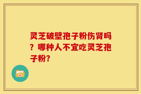 灵芝破壁孢子粉伤吗？哪种人不宜吃灵芝孢子粉？