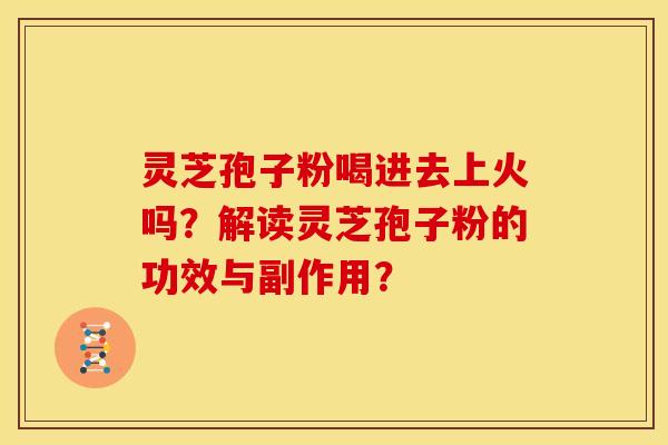 灵芝孢子粉喝进去上火吗？解读灵芝孢子粉的功效与副作用？