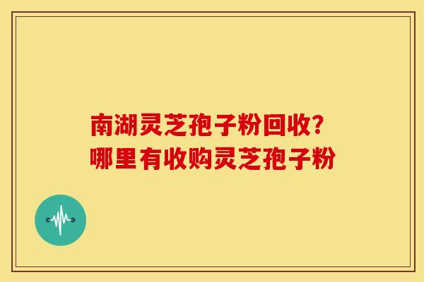 南湖灵芝孢子粉回收?哪里有收购灵芝孢子粉 南湖灵芝孢子粉回收?哪里有收购灵芝孢子粉