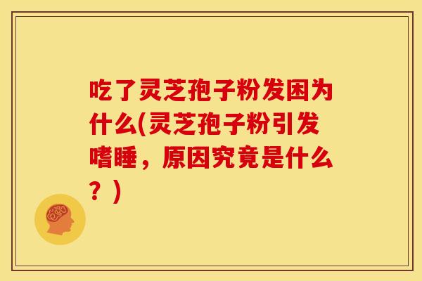 吃了灵芝孢子粉发困为什么(灵芝孢子粉引发嗜睡,原因究竟是什么?) 吃了灵芝孢子粉发困为什么(灵芝孢子粉引发嗜睡,原因究竟是什么?)