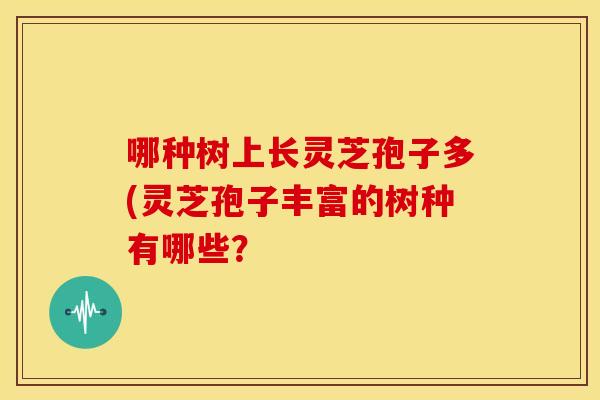 哪种树上长灵芝孢子多(灵芝孢子丰富的树种有哪些？