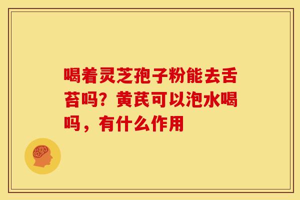 喝着灵芝孢子粉能去舌苔吗?黄芪可以泡水喝吗,有什么作用 喝着灵芝孢子粉能去舌苔吗?黄芪可以泡水喝吗,有什么作用