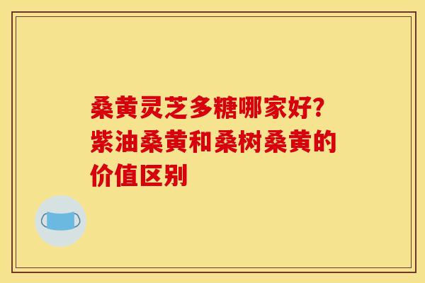 桑黄灵芝多糖哪家好？紫油桑黄和桑树桑黄的价值区别