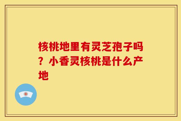 核桃地里有灵芝孢子吗?小香灵核桃是什么产地 核桃地里有灵芝孢子吗?小香灵核桃是什么产地