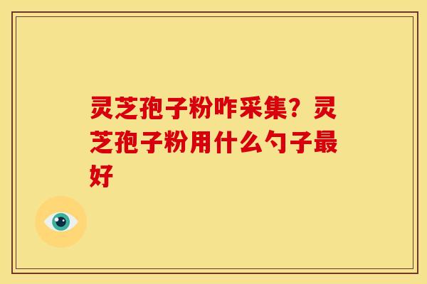 灵芝孢子粉咋采集?灵芝孢子粉用什么勺子好 灵芝孢子粉咋采集?灵芝孢子粉用什么勺子好