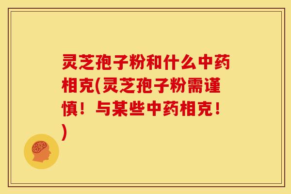 灵芝孢子粉和什么相克(灵芝孢子粉需谨慎!与某些相克!) 灵芝孢子粉和什么相克(灵芝孢子粉需谨慎!与某些相克!)
