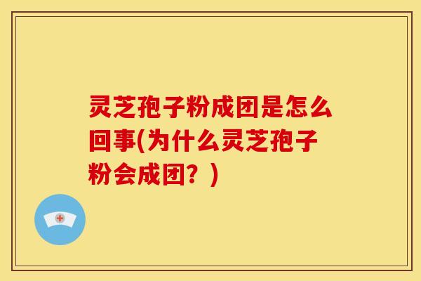 灵芝孢子粉成团是怎么回事(为什么灵芝孢子粉会成团?) 灵芝孢子粉成团是怎么回事(为什么灵芝孢子粉会成团?)