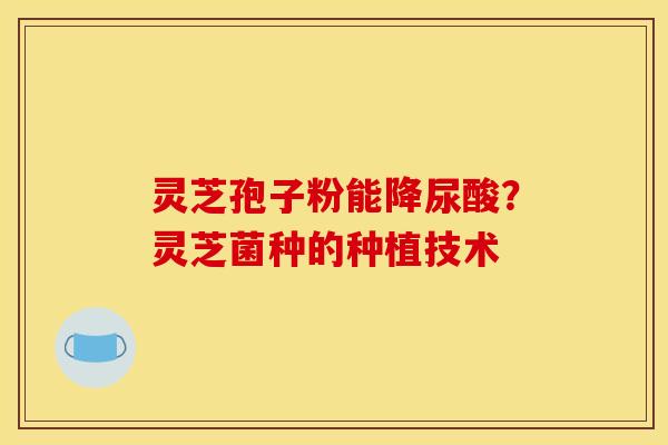 灵芝孢子粉能降尿酸?灵芝菌种的种植技术 灵芝孢子粉能降尿酸?灵芝菌种的种植技术