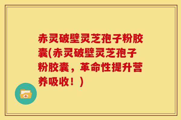 赤灵破壁灵芝孢子粉胶囊(赤灵破壁灵芝孢子粉胶囊,革命性提升营养吸收!) 赤灵破壁灵芝孢子粉胶囊(赤灵破壁灵芝孢子粉胶囊,革命性提升营养吸收!)