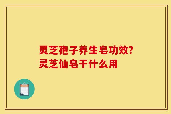 灵芝孢子养生皂功效?灵芝仙皂干什么用 灵芝孢子养生皂功效?灵芝仙皂干什么用