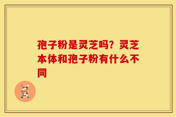 孢子粉是灵芝吗?灵芝本体和孢子粉有什么不同 孢子粉是灵芝吗?灵芝本体和孢子粉有什么不同