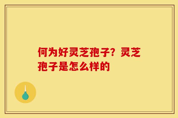 何为好灵芝孢子?灵芝孢子是怎么样的 何为好灵芝孢子?灵芝孢子是怎么样的