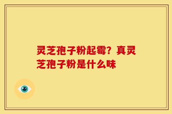 灵芝孢子粉起霉?真灵芝孢子粉是什么味 灵芝孢子粉起霉?真灵芝孢子粉是什么味