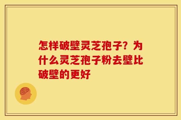 怎样破壁灵芝孢子?为什么灵芝孢子粉去壁比破壁的更好 怎样破壁灵芝孢子?为什么灵芝孢子粉去壁比破壁的更好