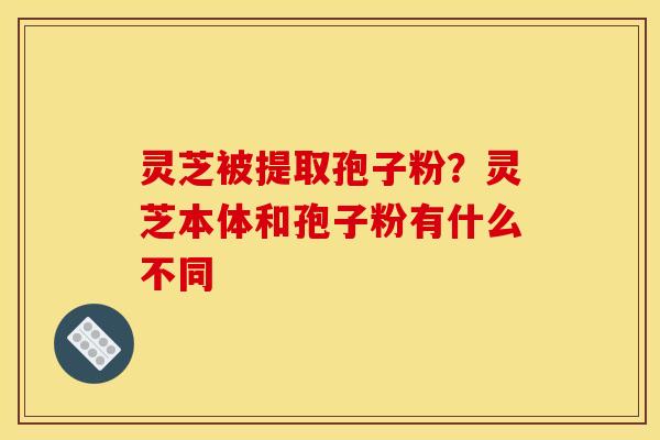 灵芝被提取孢子粉?灵芝本体和孢子粉有什么不同 灵芝被提取孢子粉?灵芝本体和孢子粉有什么不同