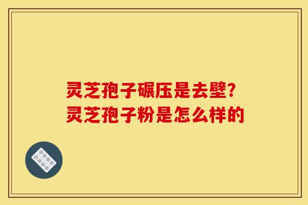灵芝孢子碾压是去壁?灵芝孢子粉是怎么样的 灵芝孢子碾压是去壁?灵芝孢子粉是怎么样的