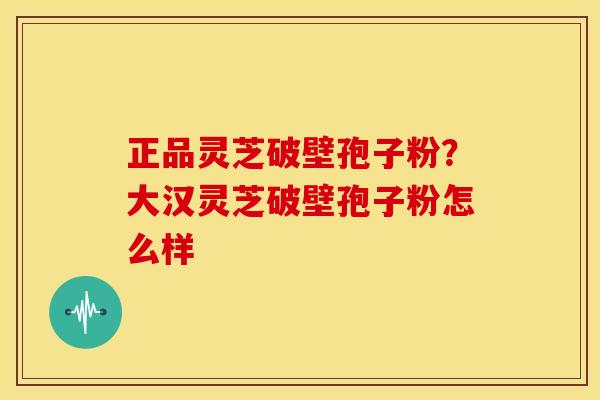正品灵芝破壁孢子粉?大汉灵芝破壁孢子粉怎么样 正品灵芝破壁孢子粉?大汉灵芝破壁孢子粉怎么样
