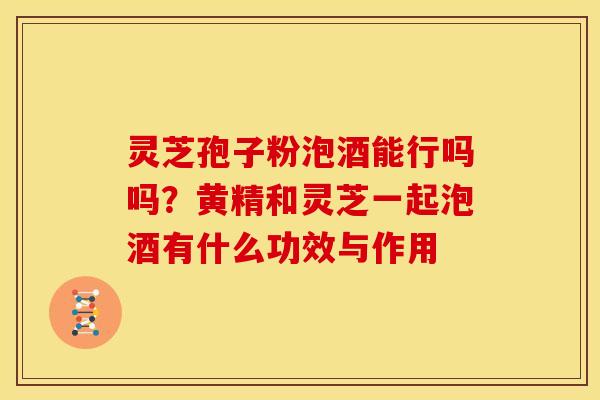 灵芝孢子粉泡酒能行吗吗？黄精和灵芝一起泡酒有什么功效与作用