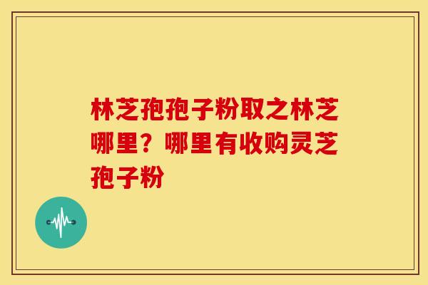 林芝孢孢子粉取之林芝哪里?哪里有收购灵芝孢子粉 林芝孢孢子粉取之林芝哪里?哪里有收购灵芝孢子粉