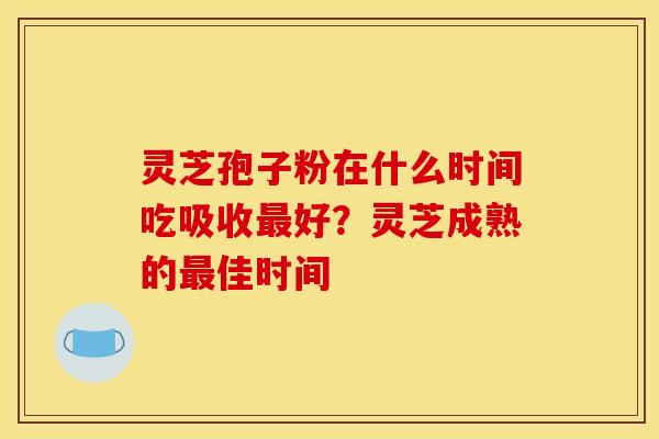 灵芝孢子粉在什么时间吃吸收好?灵芝成熟的佳时间 灵芝孢子粉在什么时间吃吸收好?灵芝成熟的佳时间