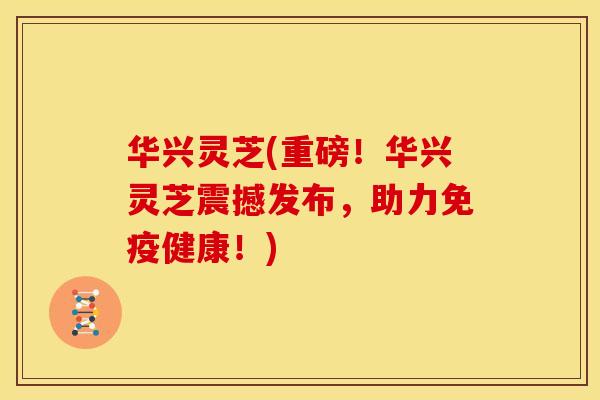 华兴灵芝(重磅!华兴灵芝震撼发布,助力免疫健康!) 华兴灵芝(重磅!华兴灵芝震撼发布,助力免疫健康!)