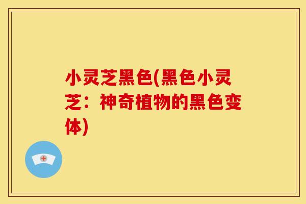 小灵芝黑色(黑色小灵芝:神奇植物的黑色变体) 小灵芝黑色(黑色小灵芝:神奇植物的黑色变体)