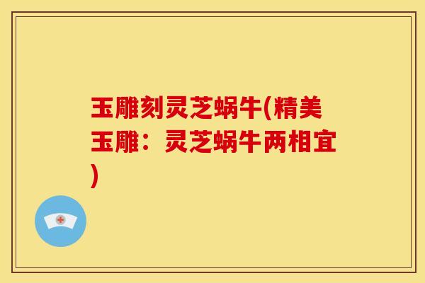 玉雕刻灵芝蜗牛(精美玉雕:灵芝蜗牛两相宜) 玉雕刻灵芝蜗牛(精美玉雕:灵芝蜗牛两相宜)