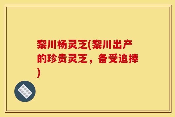 黎川杨灵芝(黎川出产的珍贵灵芝,备受追捧) 黎川杨灵芝(黎川出产的珍贵灵芝,备受追捧)