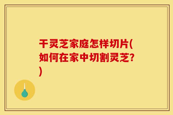 干灵芝家庭怎样切片(如何在家中切割灵芝?) 干灵芝家庭怎样切片(如何在家中切割灵芝?)