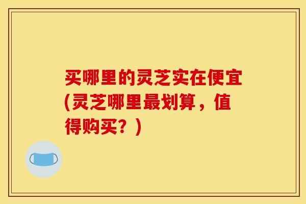 买哪里的灵芝实在便宜(灵芝哪里划算，值得购买？)