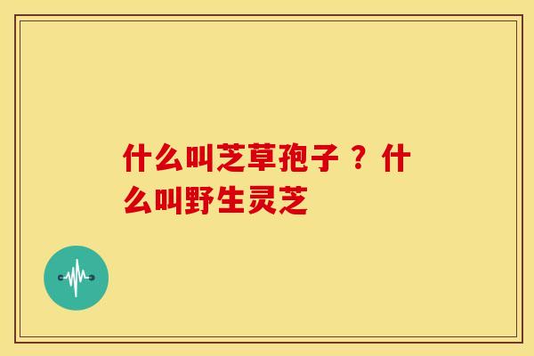 什么叫芝草孢子 ?什么叫野生灵芝 什么叫芝草孢子 ?什么叫野生灵芝