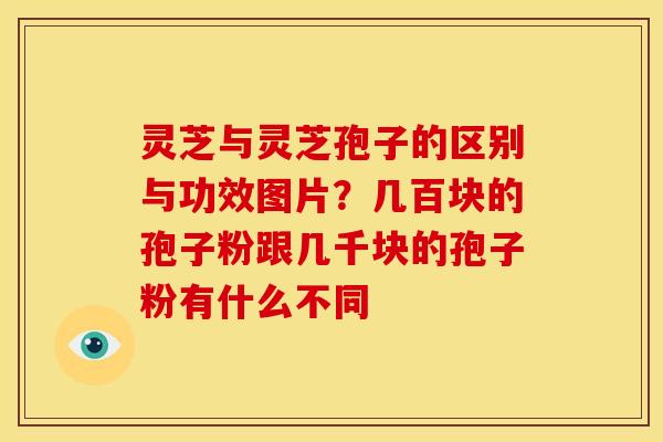 灵芝与灵芝孢子的区别与功效图片?几百块的孢子粉跟几千块的孢子粉有什么不同 灵芝与灵芝孢子的区别与功效图片?几百块的孢子粉跟几千块的孢子粉有什么不同