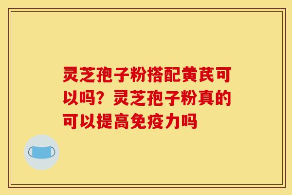 灵芝孢子粉搭配黄芪可以吗?灵芝孢子粉真的可以提高免疫力吗 灵芝孢子粉搭配黄芪可以吗?灵芝孢子粉真的可以提高免疫力吗