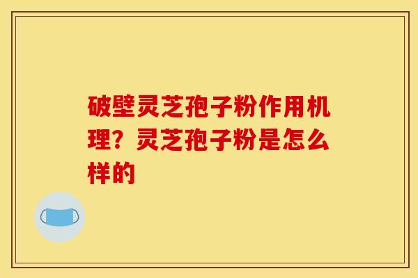 破壁灵芝孢子粉作用机理?灵芝孢子粉是怎么样的 破壁灵芝孢子粉作用机理?灵芝孢子粉是怎么样的