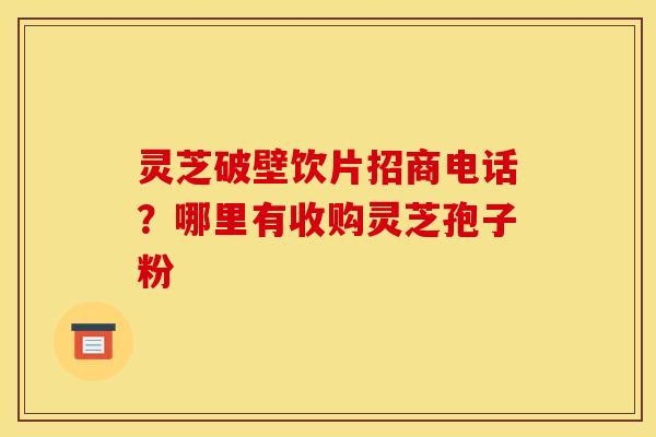 灵芝破壁饮片招商电话?哪里有收购灵芝孢子粉 灵芝破壁饮片招商电话?哪里有收购灵芝孢子粉