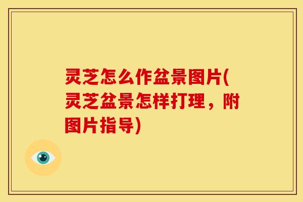 灵芝怎么作盆景图片(灵芝盆景怎样打理,附图片指导) 灵芝怎么作盆景图片(灵芝盆景怎样打理,附图片指导)