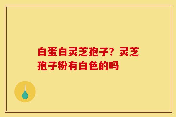 白蛋白灵芝孢子?灵芝孢子粉有白色的吗 白蛋白灵芝孢子?灵芝孢子粉有白色的吗