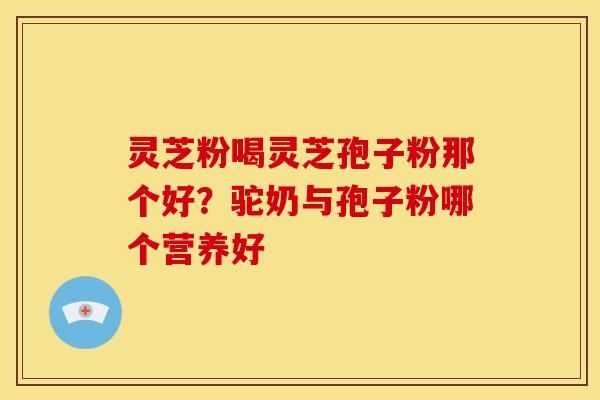 灵芝粉喝灵芝孢子粉那个好?驼奶与孢子粉哪个营养好 灵芝粉喝灵芝孢子粉那个好?驼奶与孢子粉哪个营养好