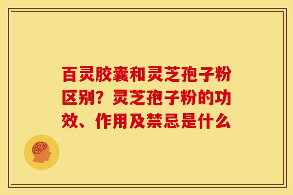 百灵胶囊和灵芝孢子粉区别？灵芝孢子粉的功效、作用及禁忌是什么