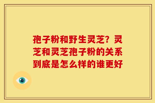 孢子粉和野生灵芝?灵芝和灵芝孢子粉的关系到底是怎么样的谁更好 孢子粉和野生灵芝?灵芝和灵芝孢子粉的关系到底是怎么样的谁更好