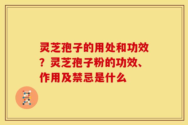 灵芝孢子的用处和功效?灵芝孢子粉的功效、作用及禁忌是什么 灵芝孢子的用处和功效?灵芝孢子粉的功效、作用及禁忌是什么